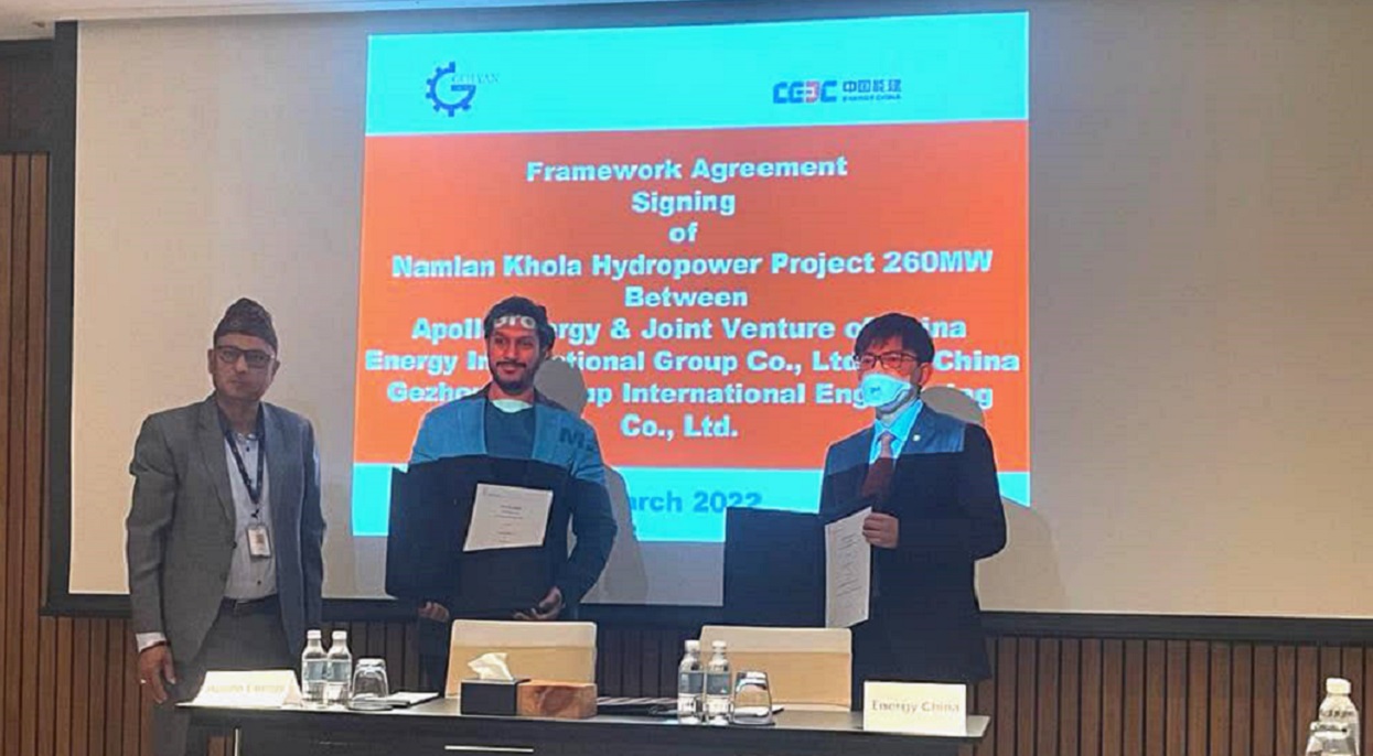 Golyan Group’s joint venture agreement between Apollo Energy, China Energy & Gezhouba Group