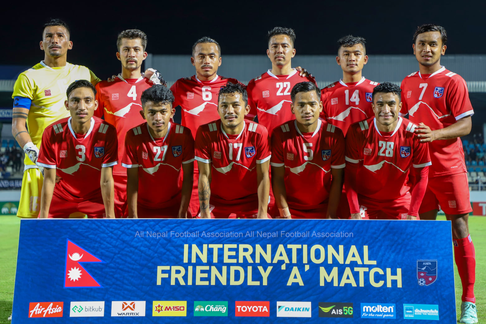 Nepal is playing against Thai club Chon Buri today