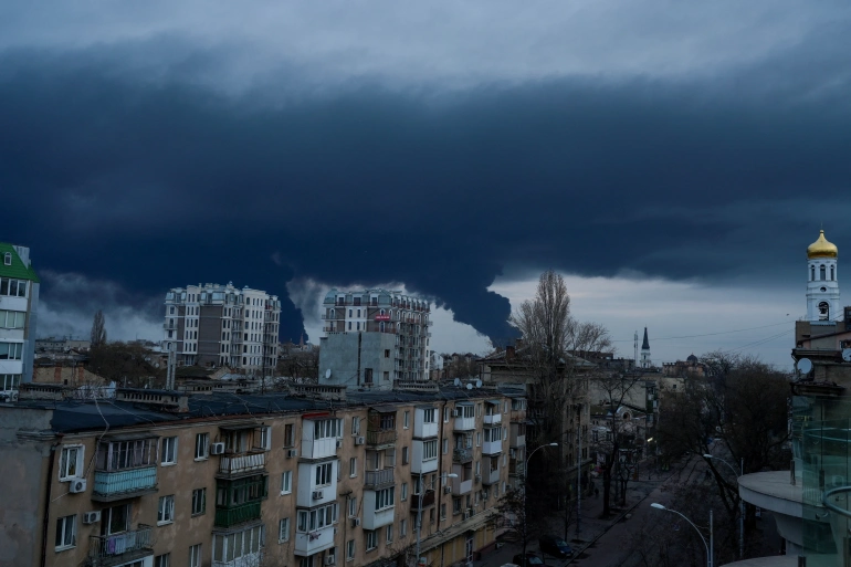 Ukraine’s Odesa comes under airstrike