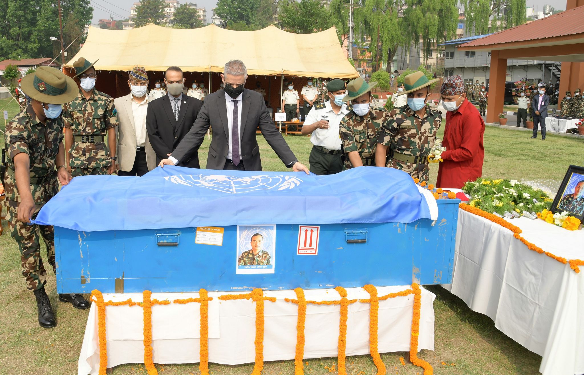 Nepal Army soldiers killed in Congo laid to rest in Bheri (with photos)