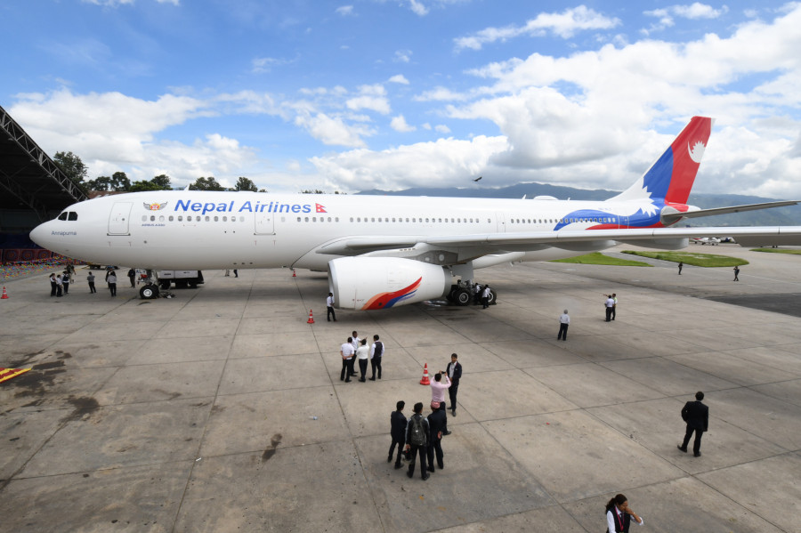 NAC’s wide-body aircraft back to Nepal after undergoing C-check in Italy