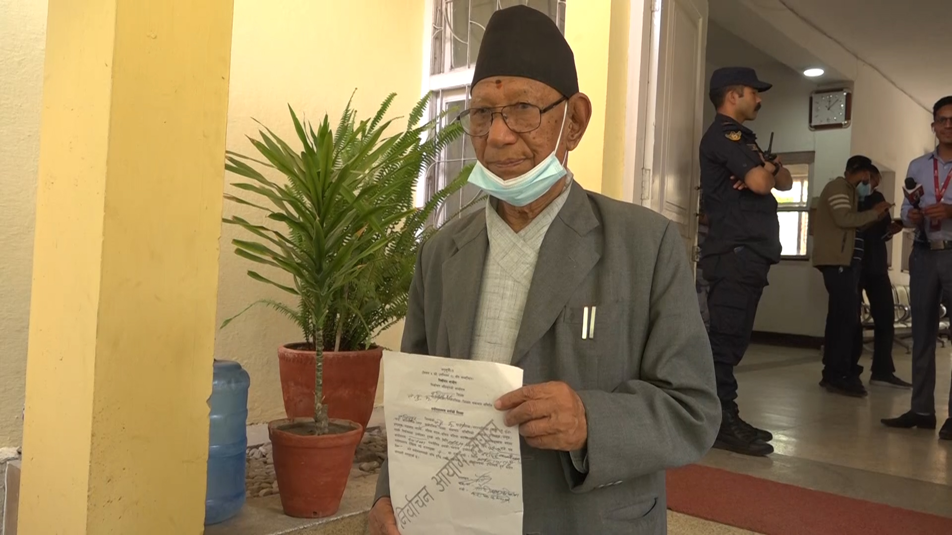 Outgoing ward chairperson, 81, announced his candidacy in Lalitpur