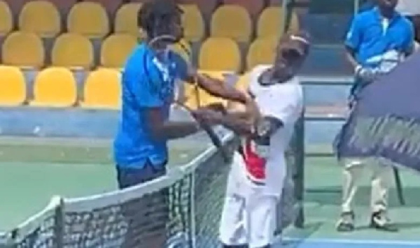 Tennis player disqualified for slapping opponent at Ghana tournament