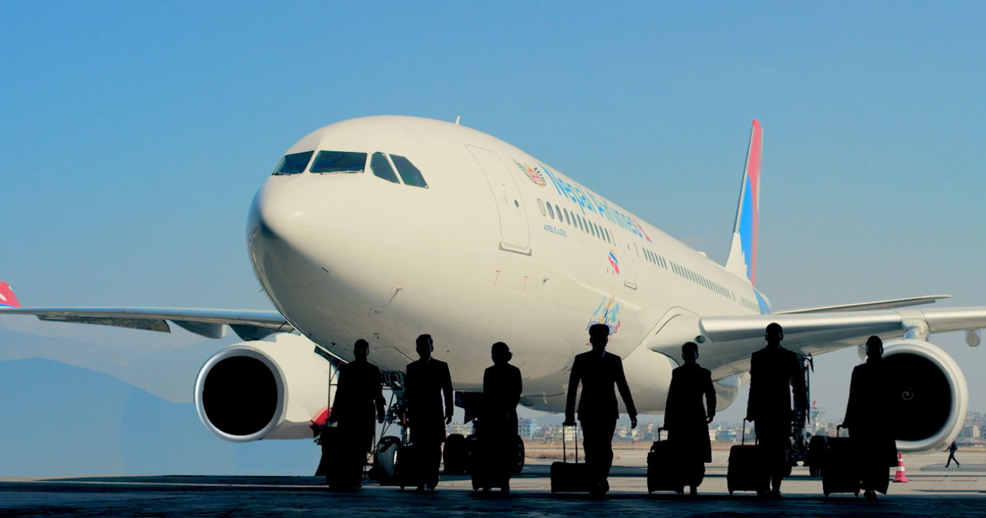 A330 wide-body aircraft landing at Gautam Buddha International Airport to mark test flight