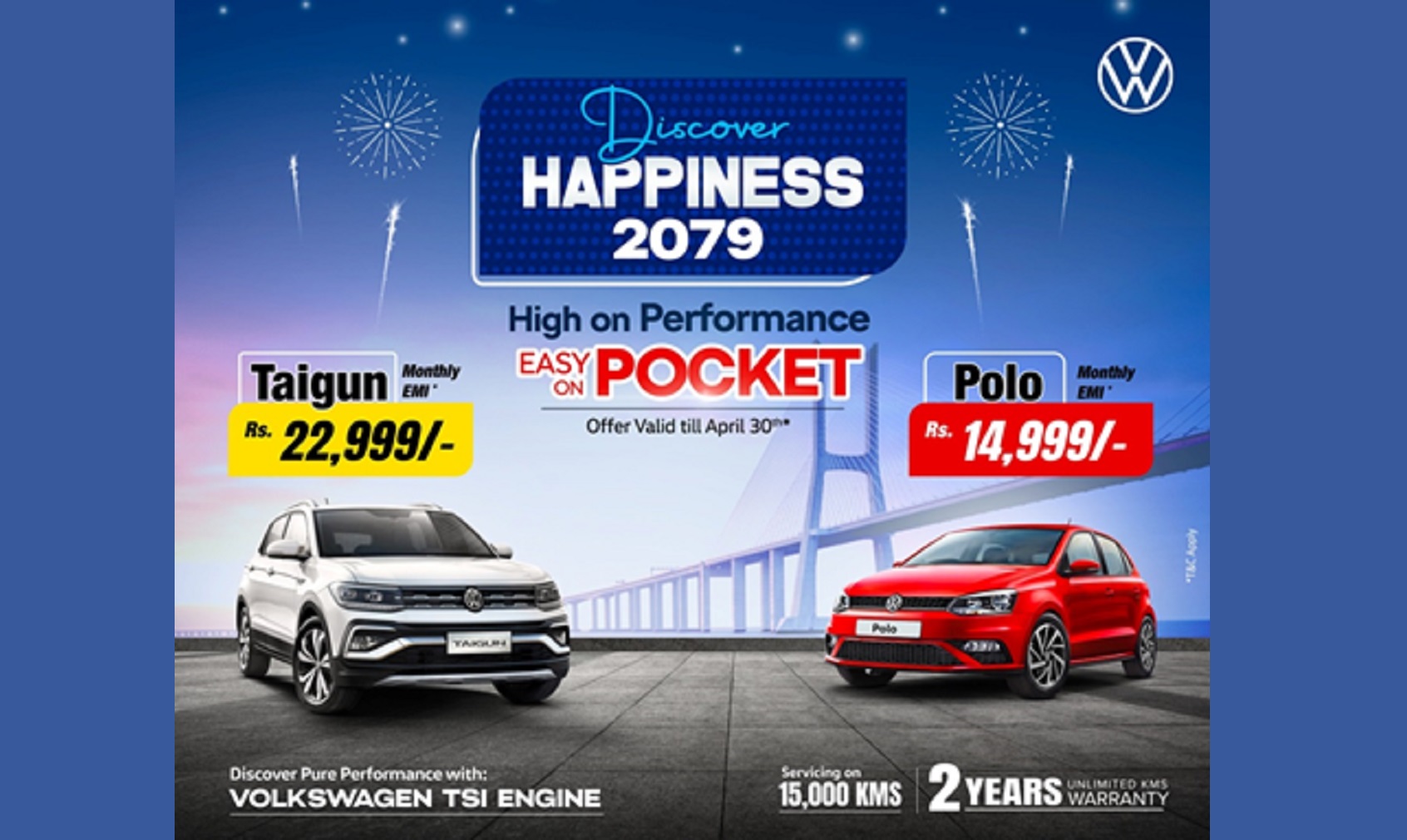 Volkswagen’s New Year offer, car in monthly installments