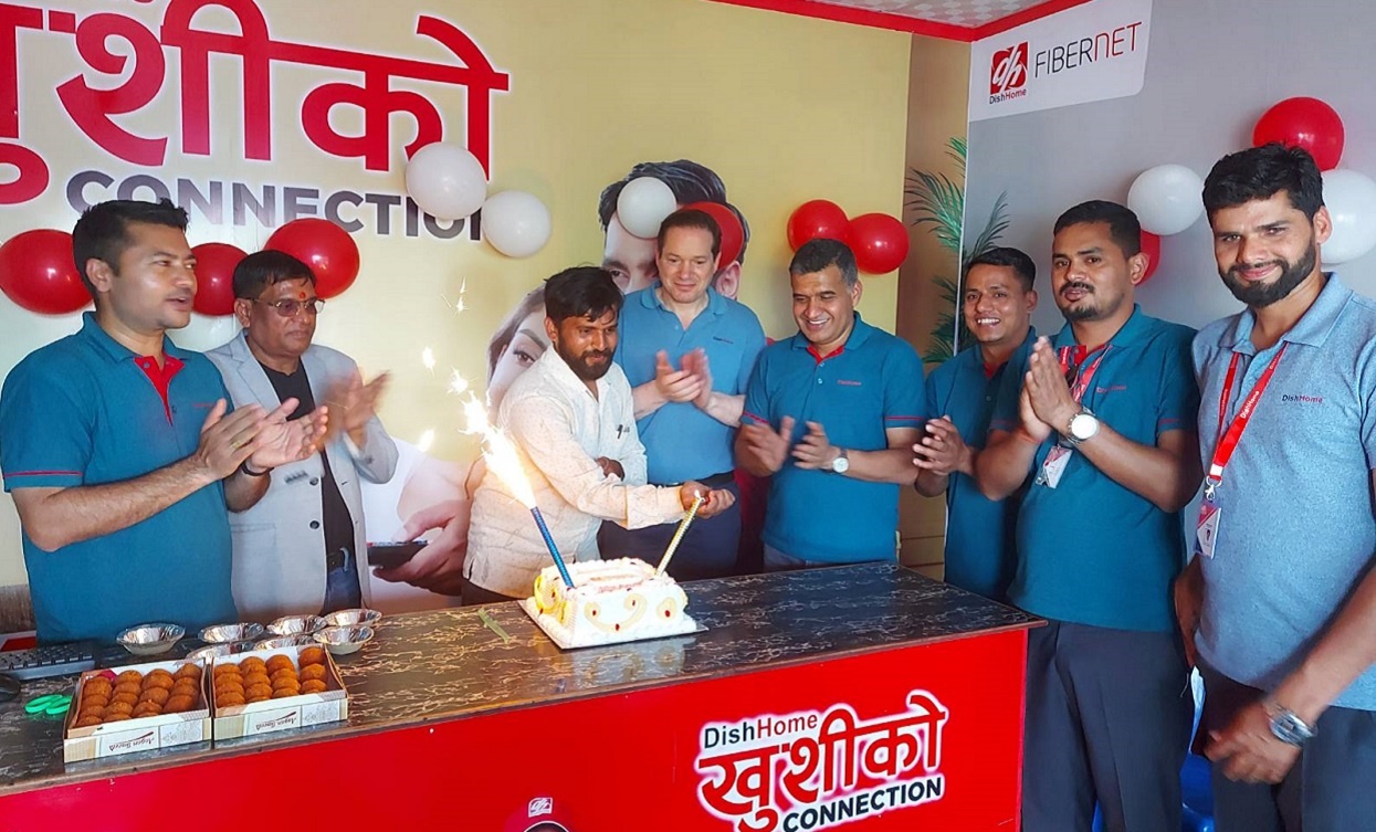 DishHome FiberNet showroom in Mahendranagar