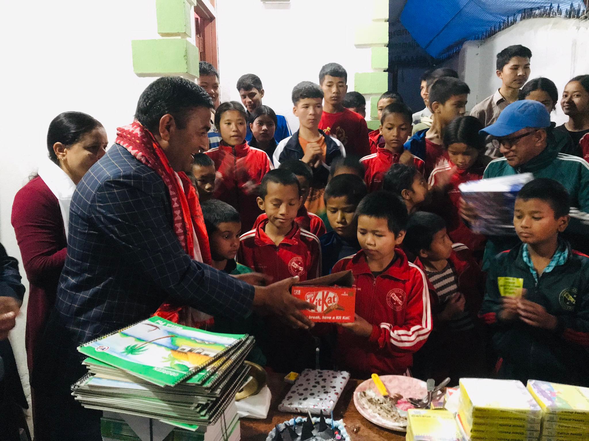 Literary writer Subash celebrates birth anniversary with conflict-affected children