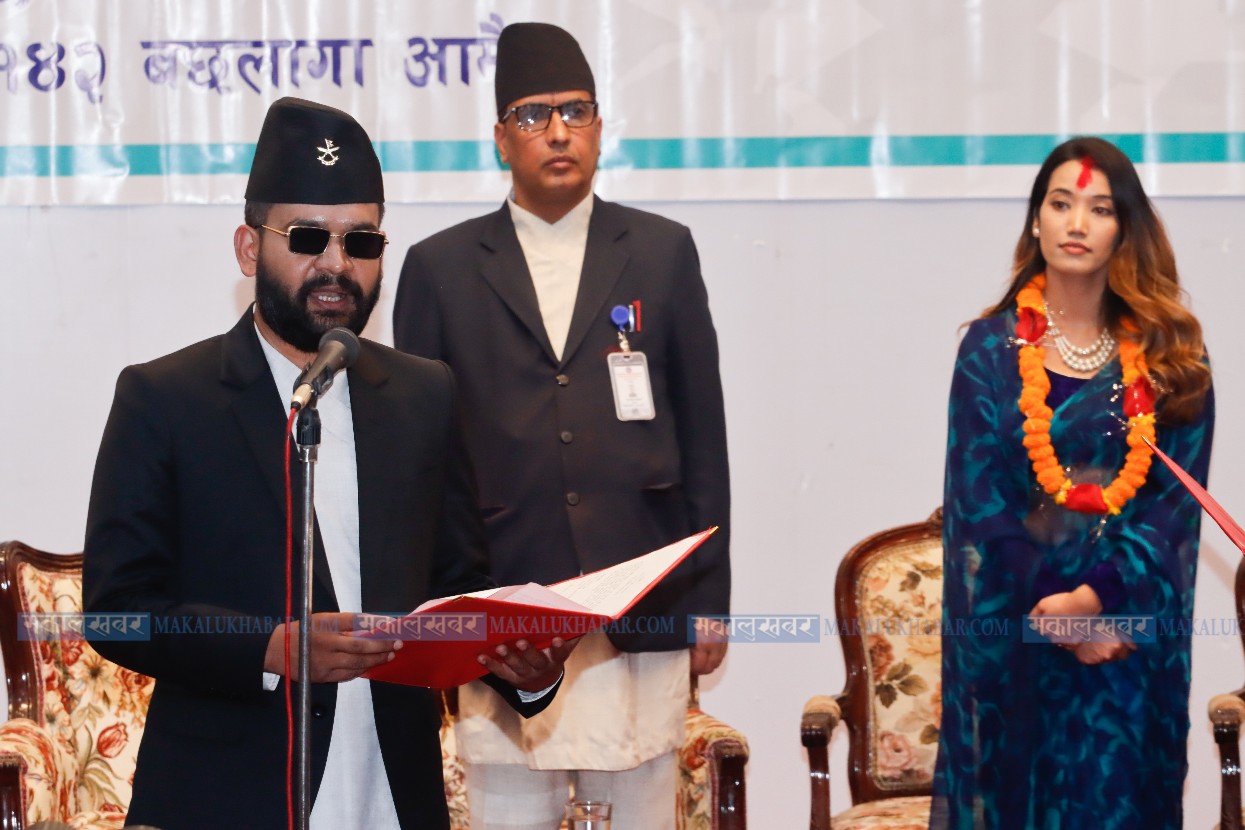 People’s representatives including Mayor Balen of Kathmandu took oath (with video)