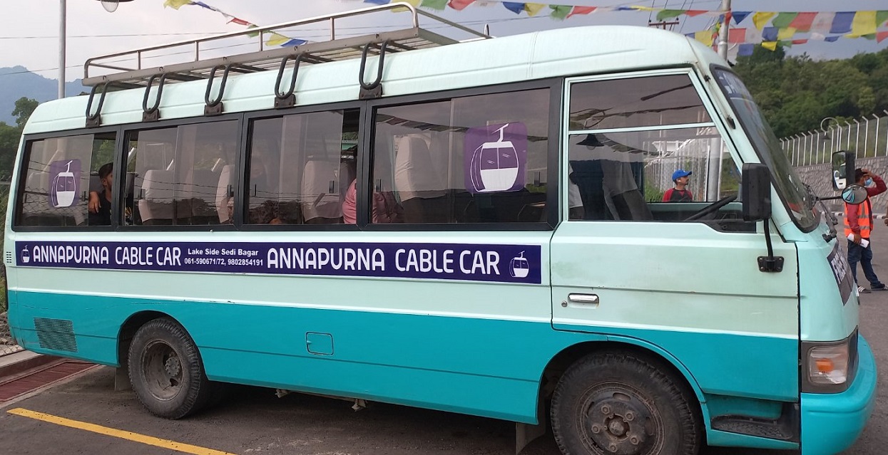 Annapurna Cable Car begins free shuttle bus service for passengers