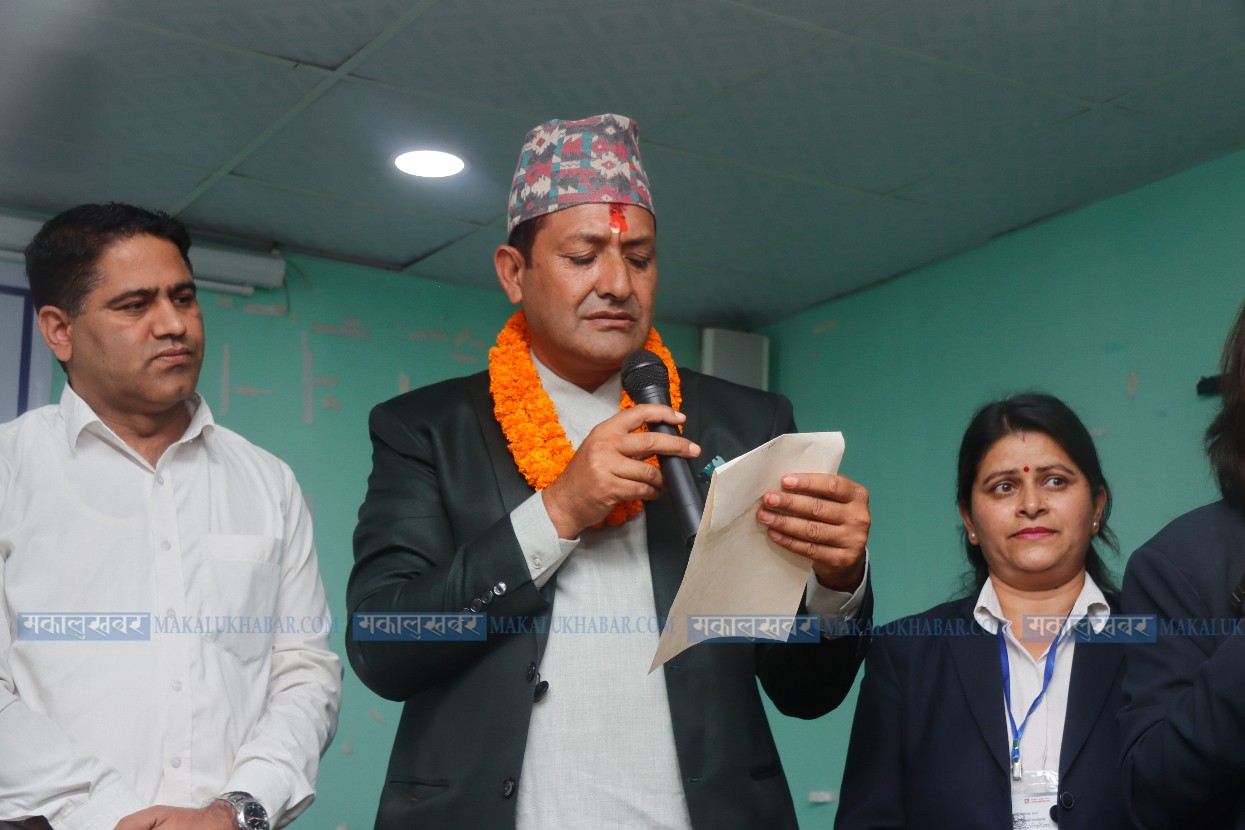 In Pics: Oath taken by newly elected officials of Gokarneshwor Municipality