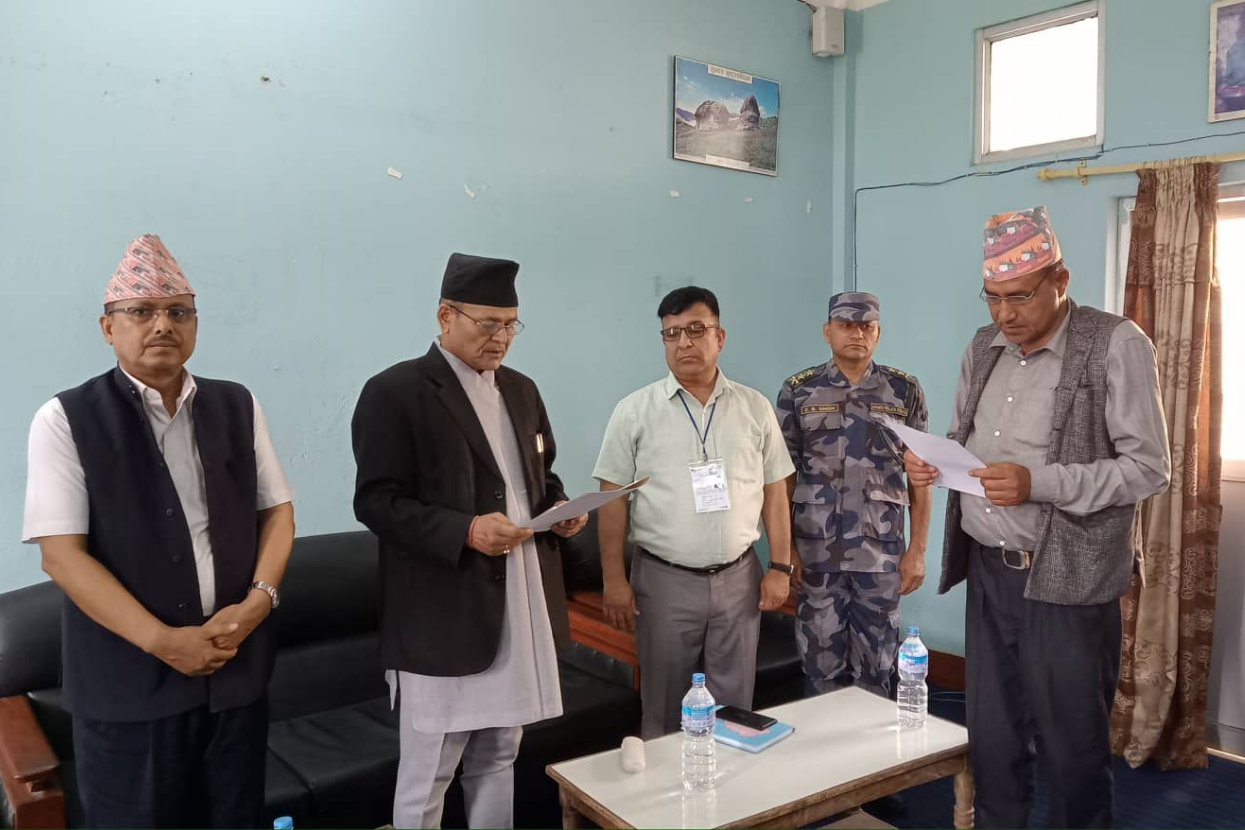 Newly elected chairperson of Kailali Chure Bogati takes oath