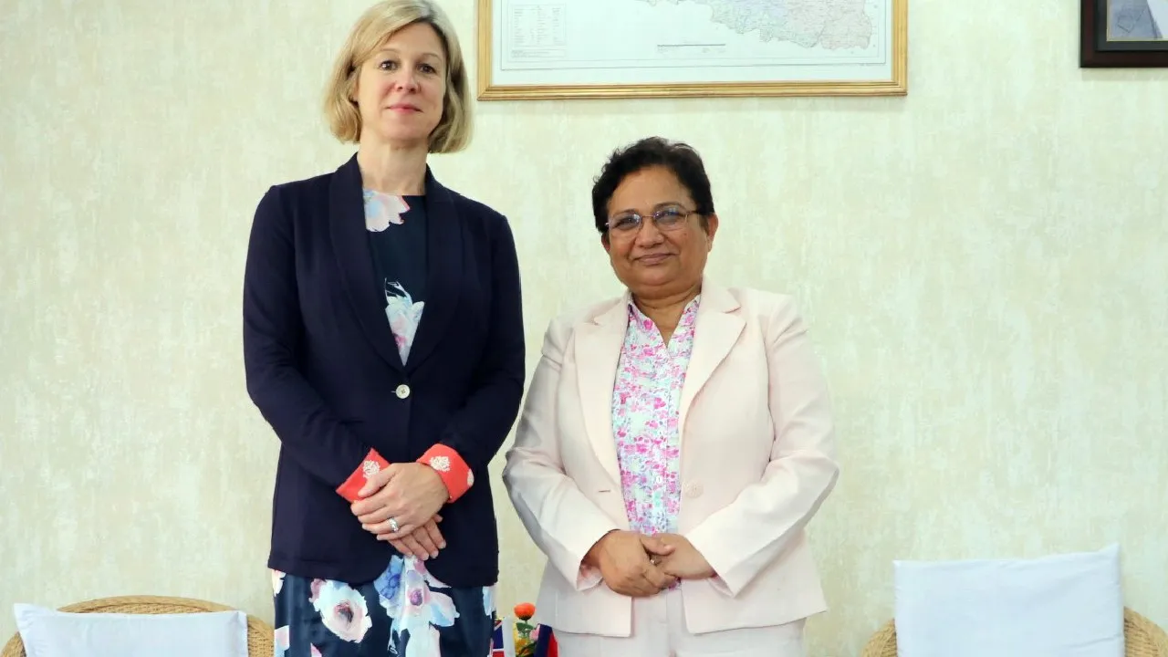 UK ambassador Pollitt calls on Minister Bhusal