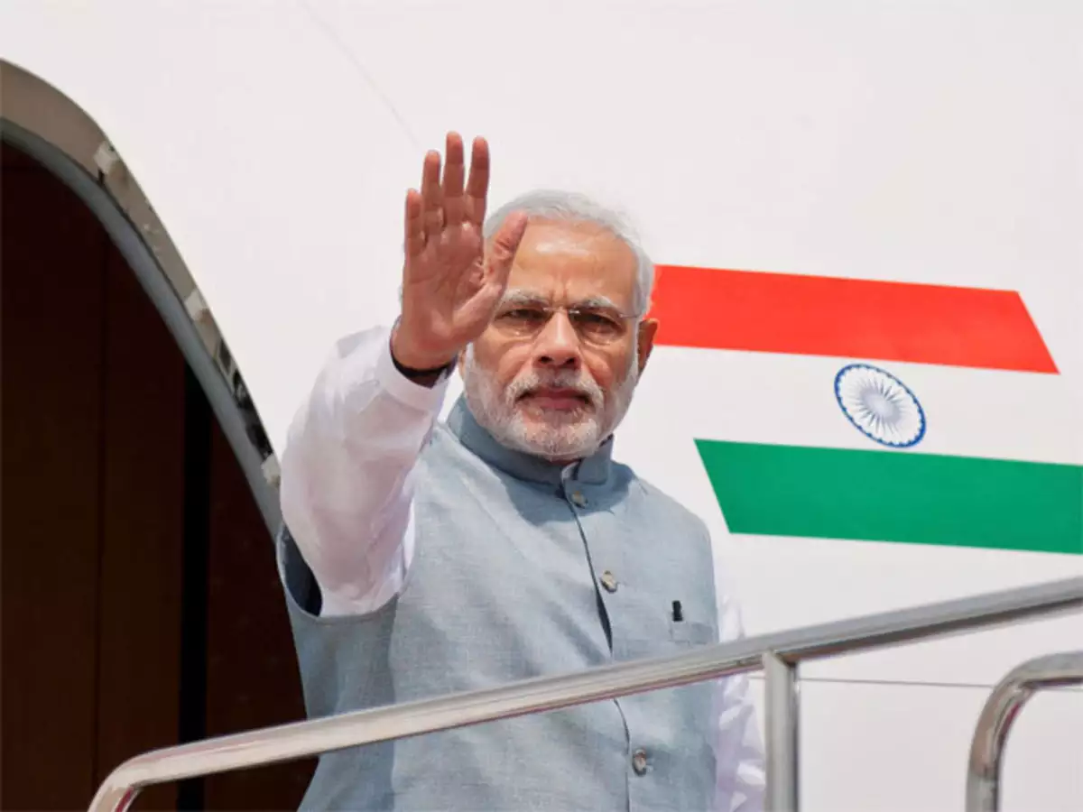 Indian PM Modi returns home