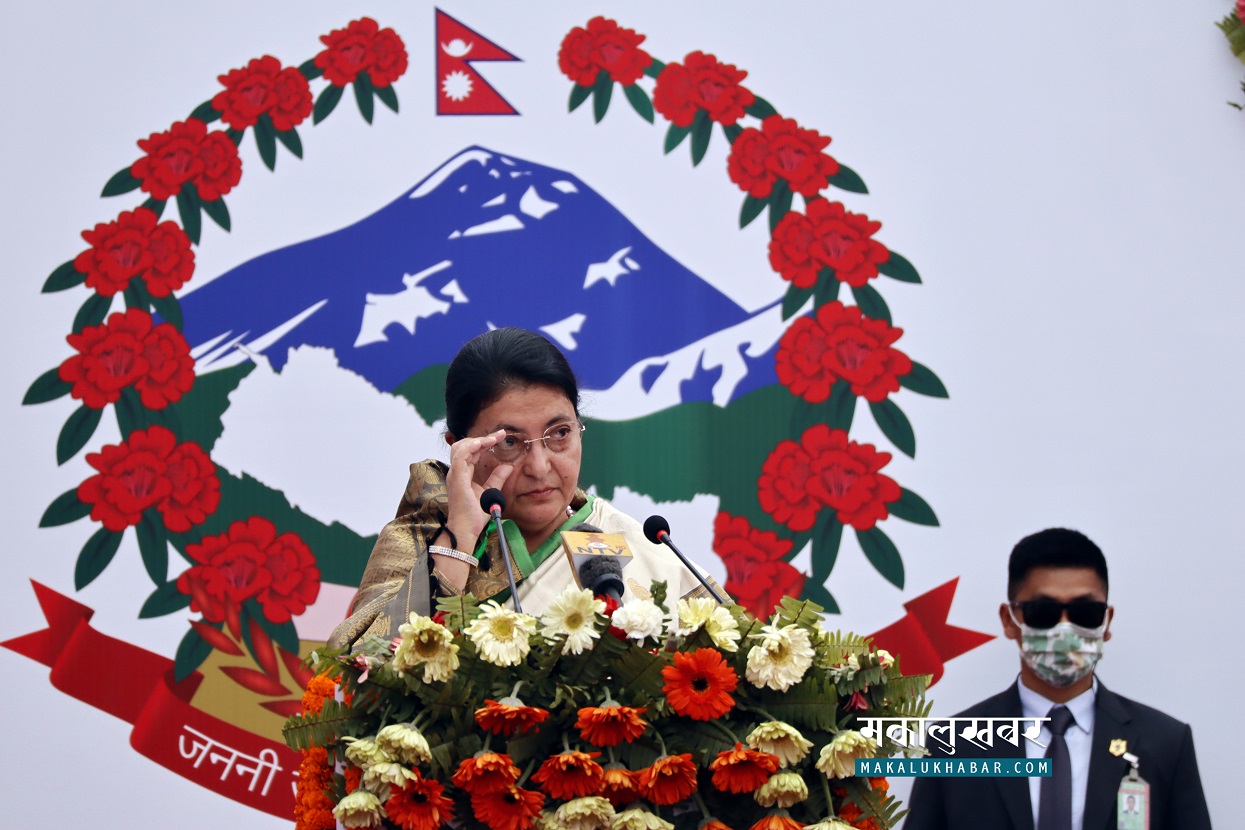 President addressing both the Houses of the Federal Parliament