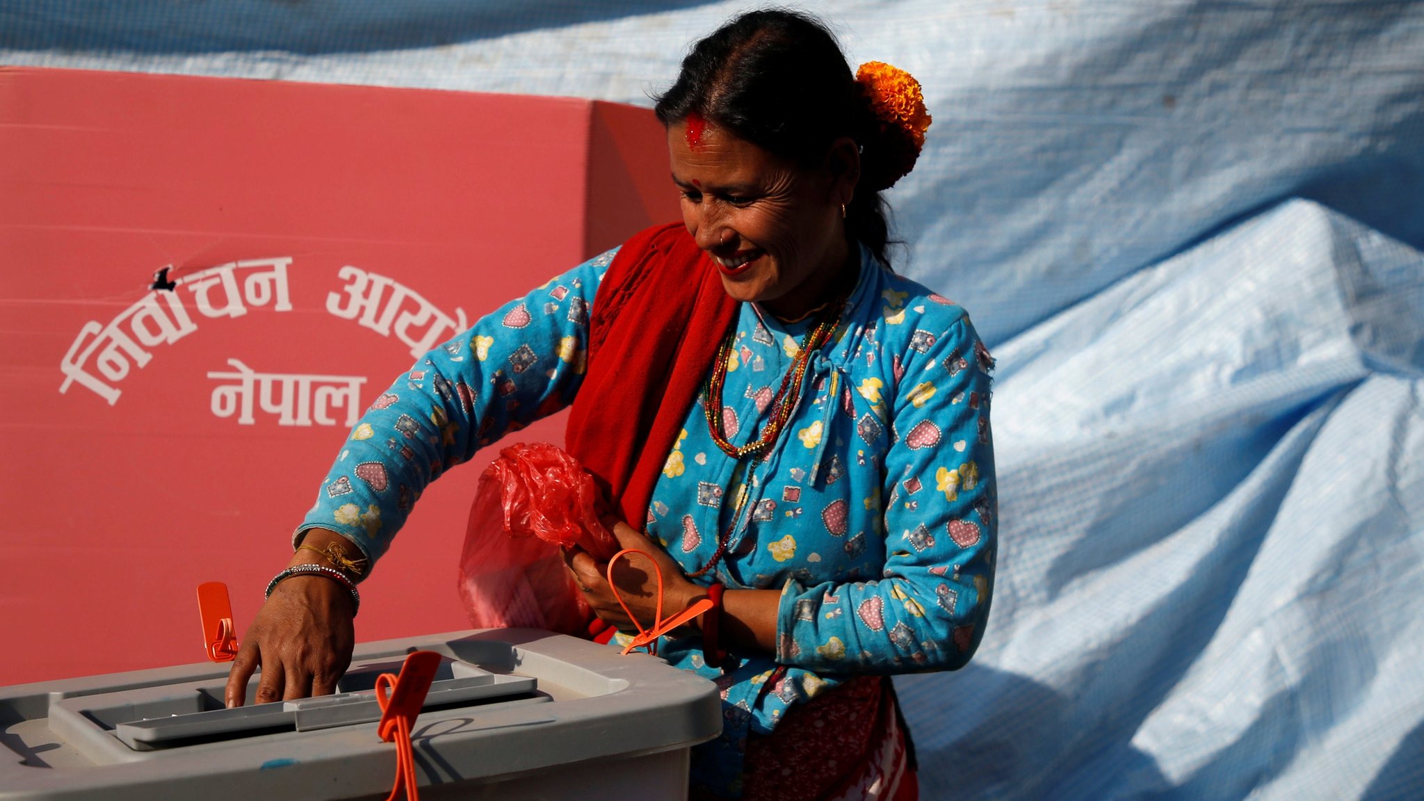 Voting taking place at nine polling centres