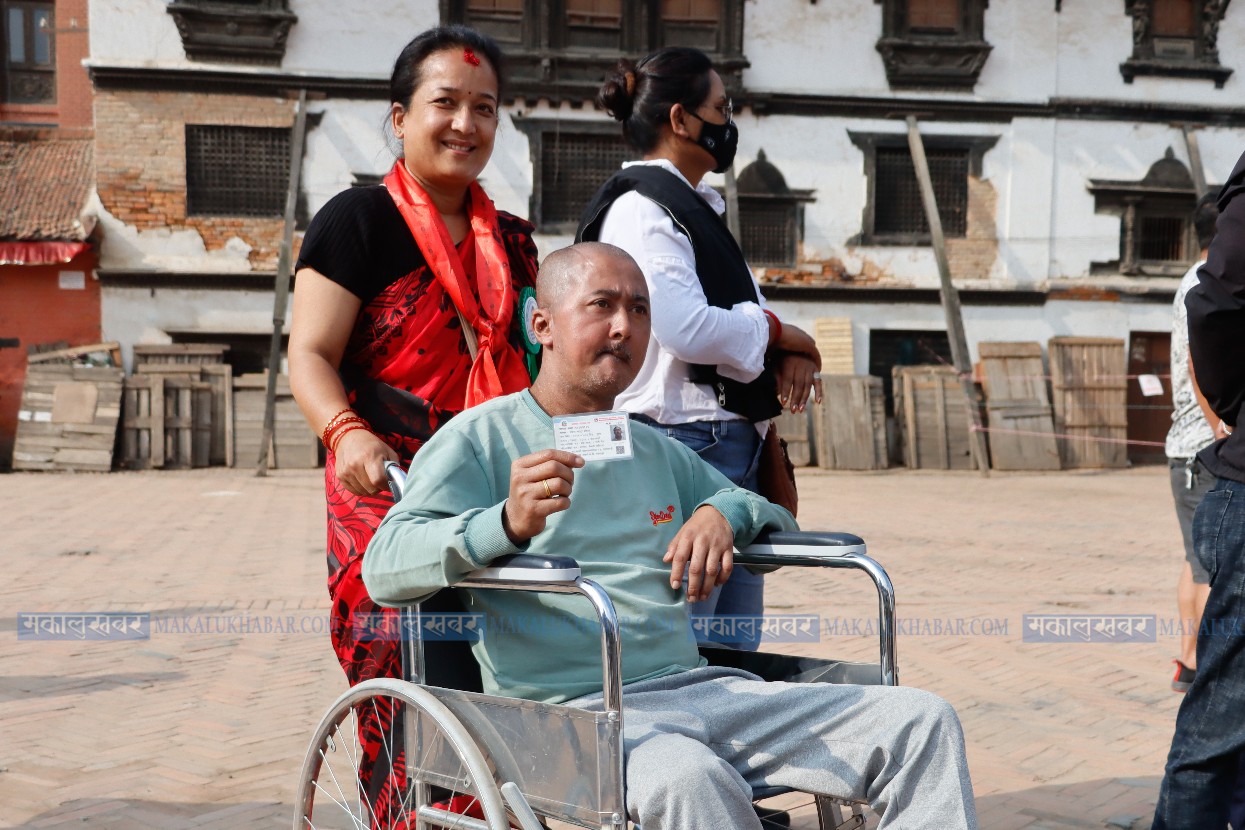 In Pictures: Voting in Basantapur polling station