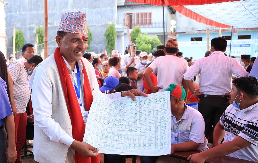 Renu Dahal & Bijay Subedi cast their votes