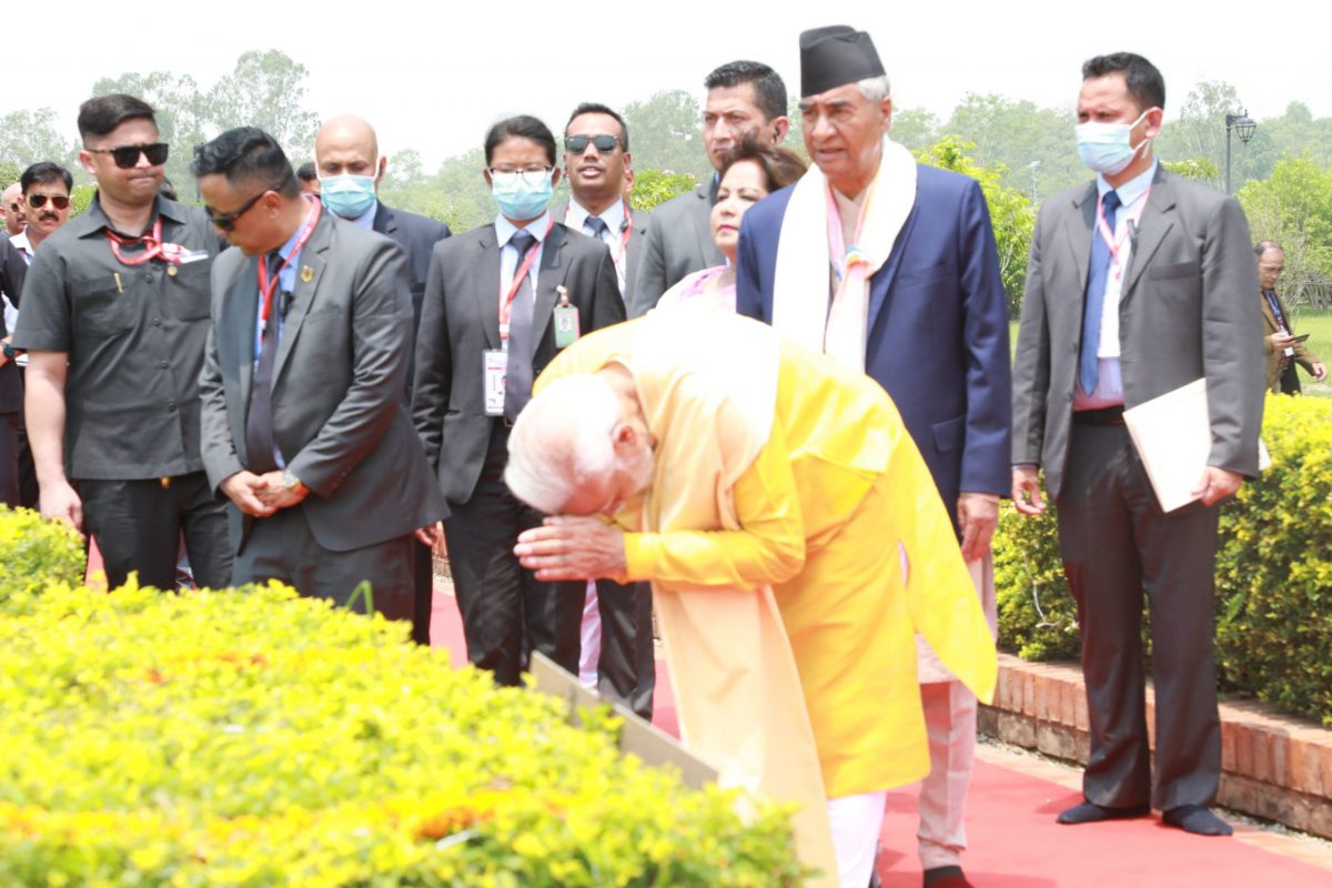 In Pictures: Visit of Indian PM Modi to Lumbini