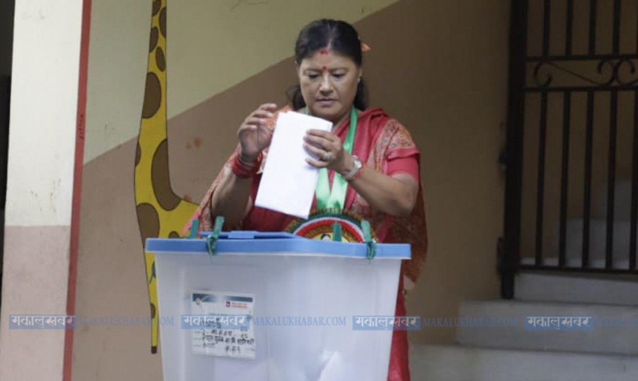 In Pictures: Sirjana & Prakash Man cast their votes