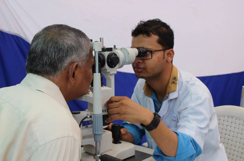 300 benefited from free eye camp