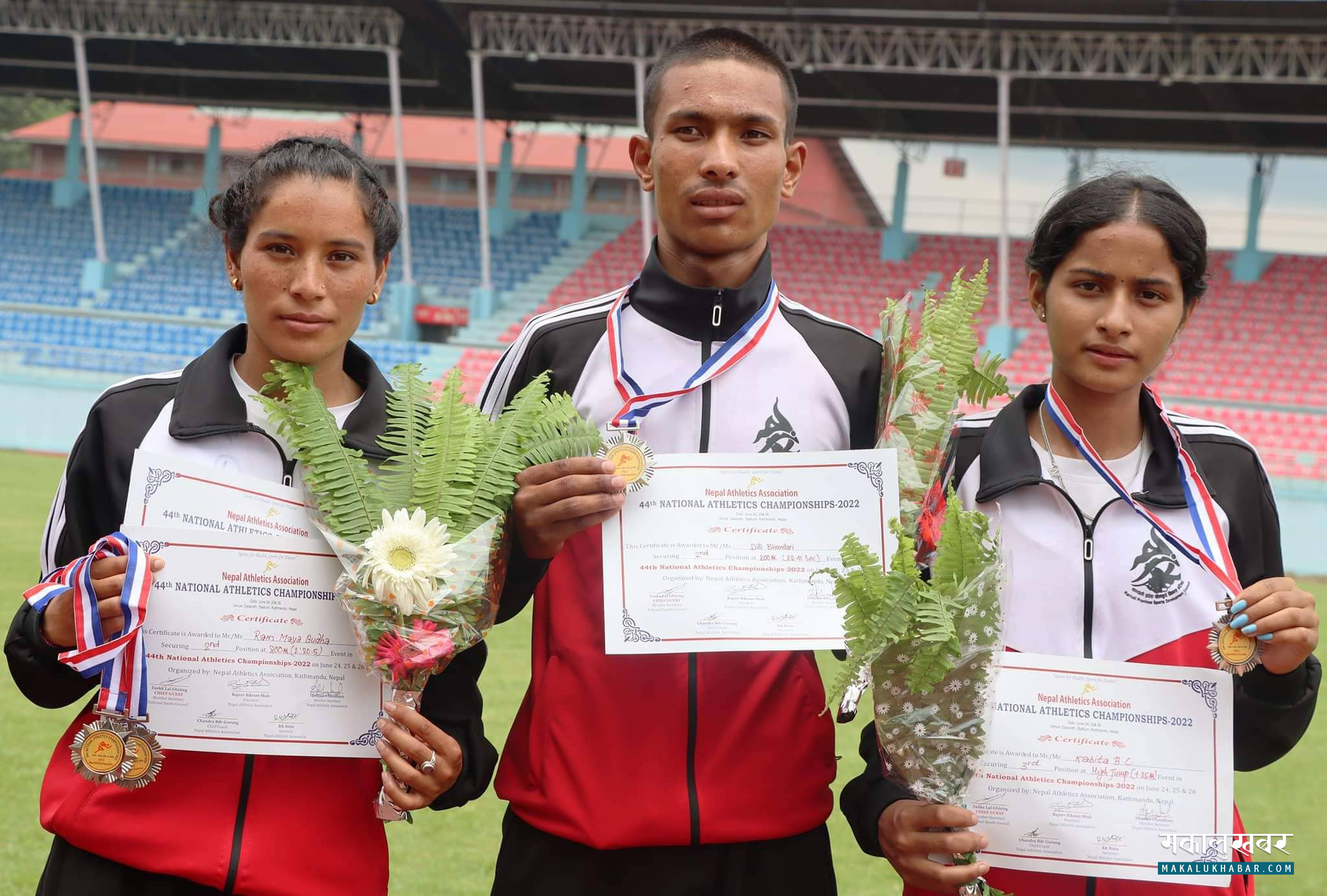 Three Karnali players won silver & bronze medals