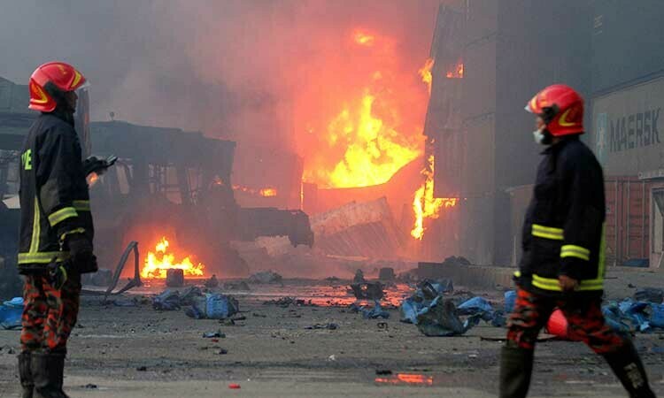 Pakistani PM expresses grief over Bangladesh’s container depot fire