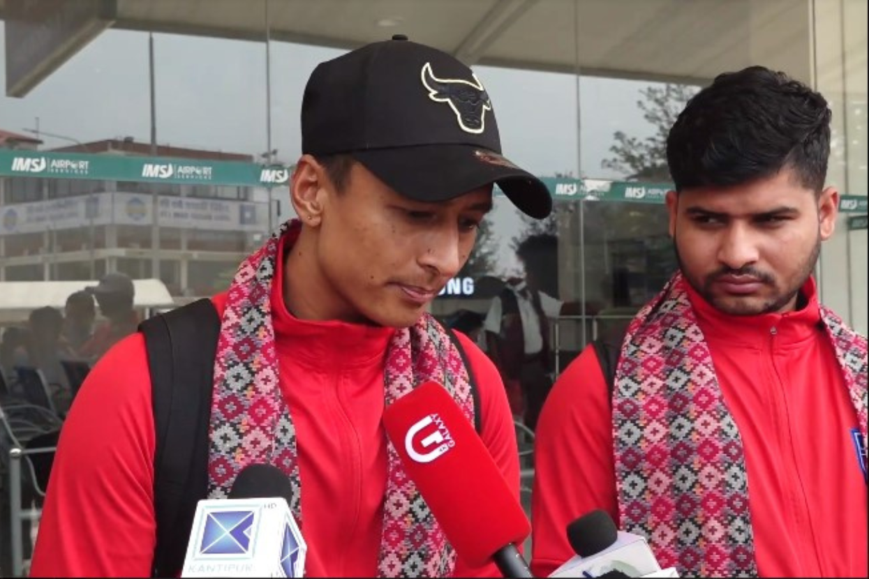 Nepali team returned home after playing AFC Asian Cup