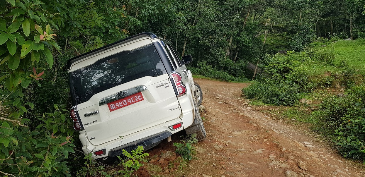 Vice President Dhanraj Gurung escaped a major accident
