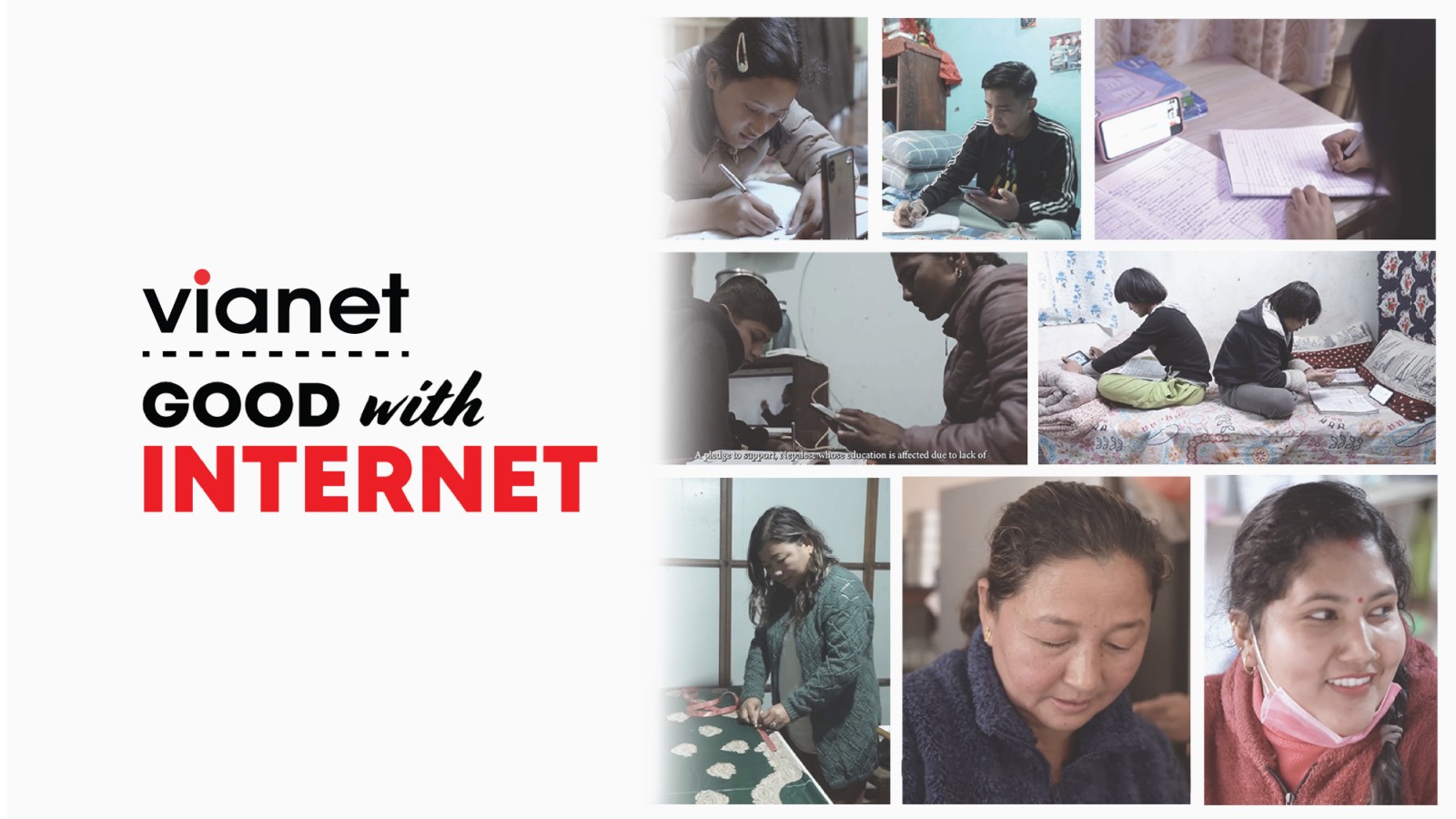 More than 15 families benefited from Vianet’s Good with Internet