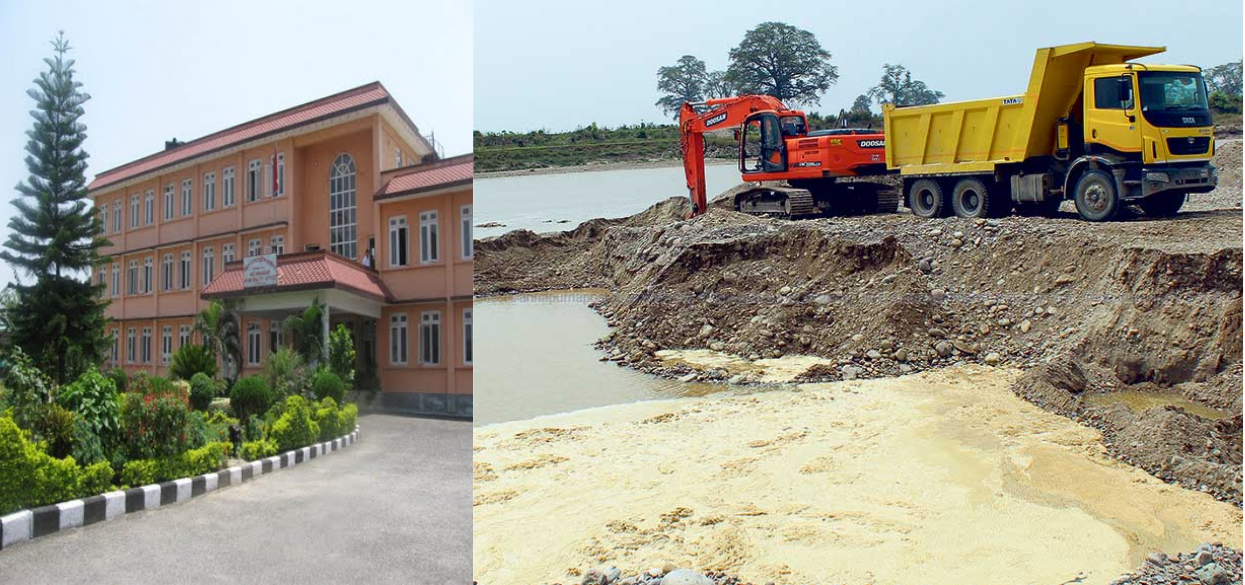 Excavation of riverine material in Mechinagar of Jhapa halted