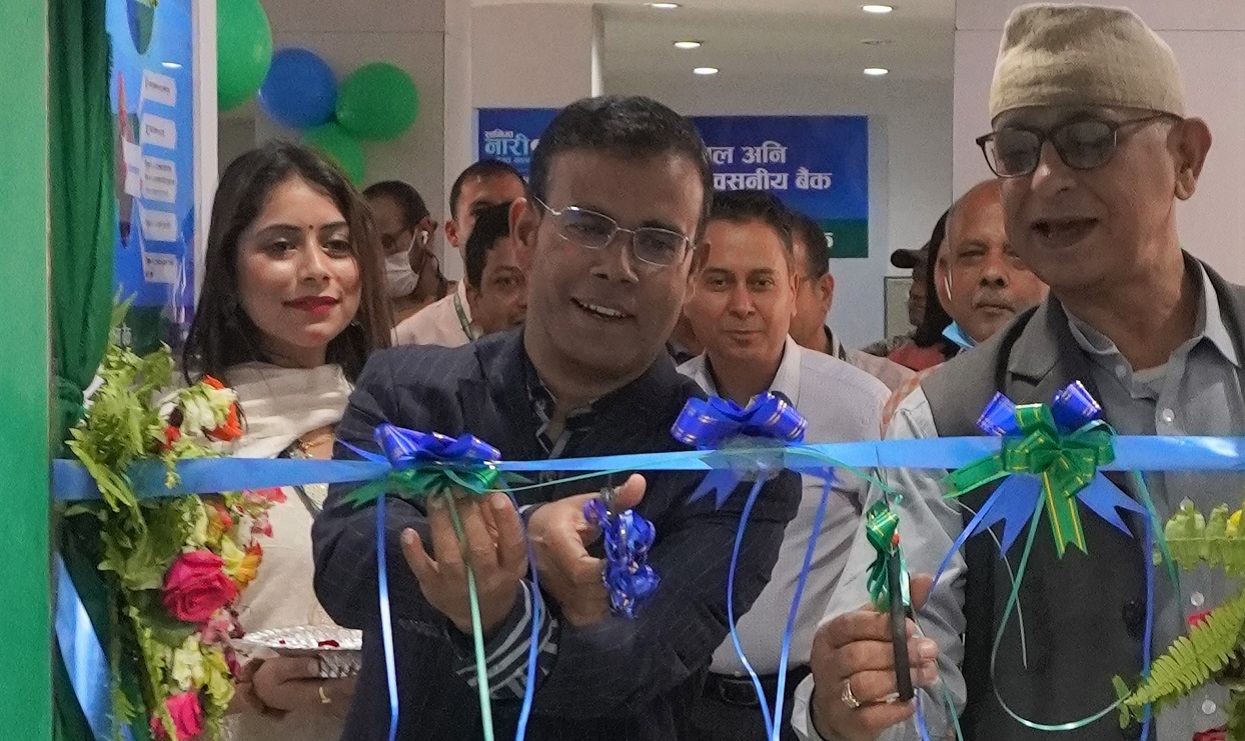 Sanima Bank’s priority counter in New Baneshwor