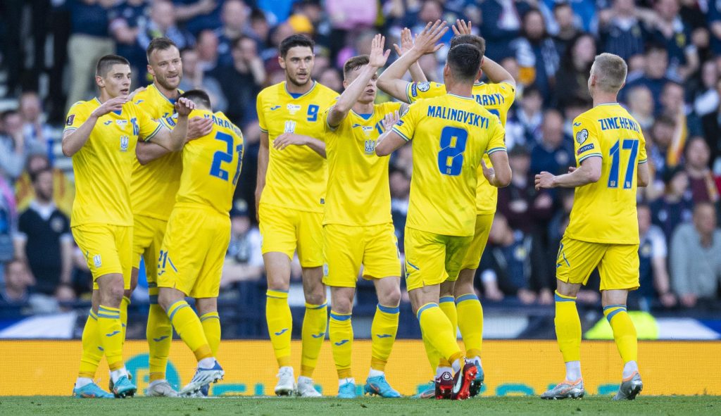 Ukraine close to World Cup qualifiers beating Scotland