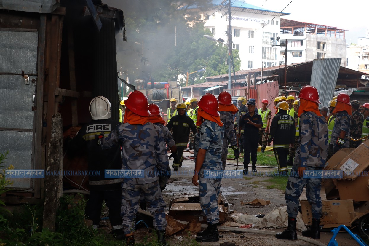 Fire at Bhrikuti Mandap put out in five hours (with photos)