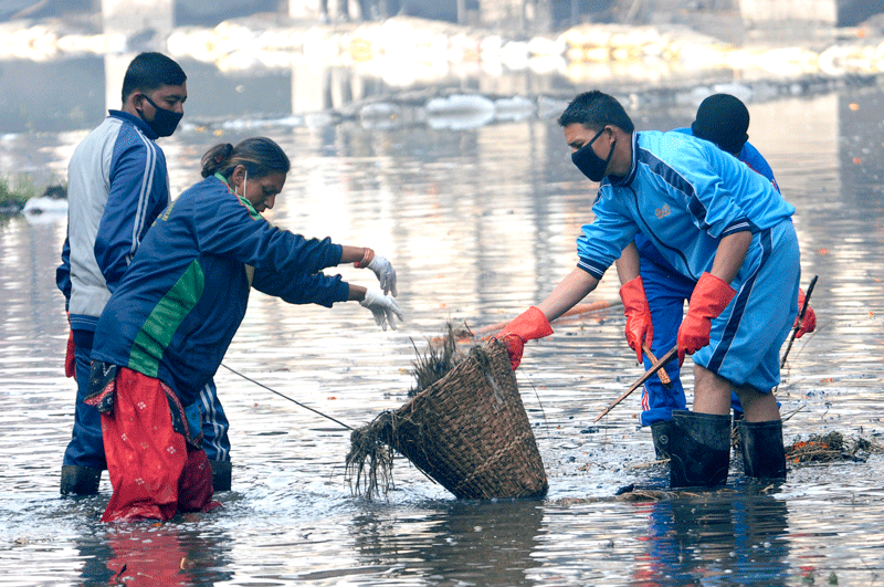 Bagmati cleaning campaign