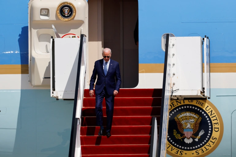 Joe Biden arrives in Middle East on first trip as US president