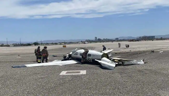 Four people dead after two planes collide in midair near Las Vegas