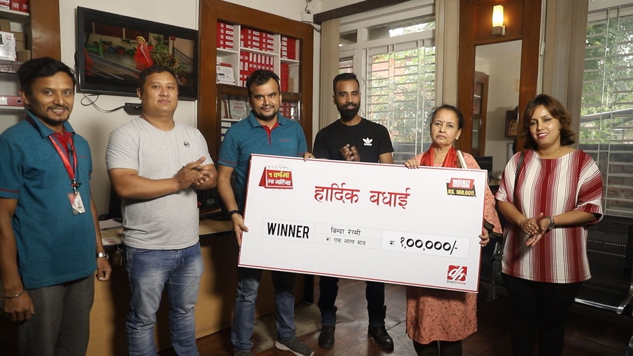 DishHome distributed two lakh to winning customers as part of gift scheme