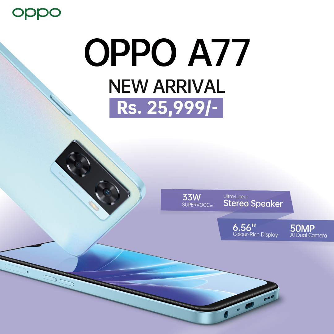 New Arrival of OPPO’s ‘A series’ smartphone “OPPO A77” in Nepal