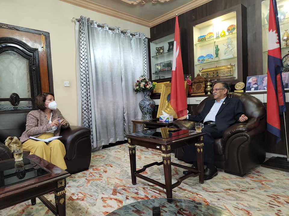 Prachanda & European Union Ambassador Nona meet