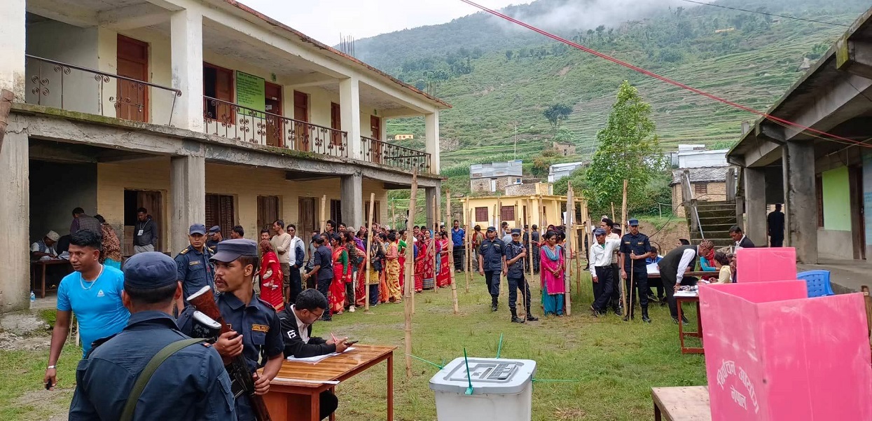 In Pics: Re-polling continues in Budhiganga amid tight security