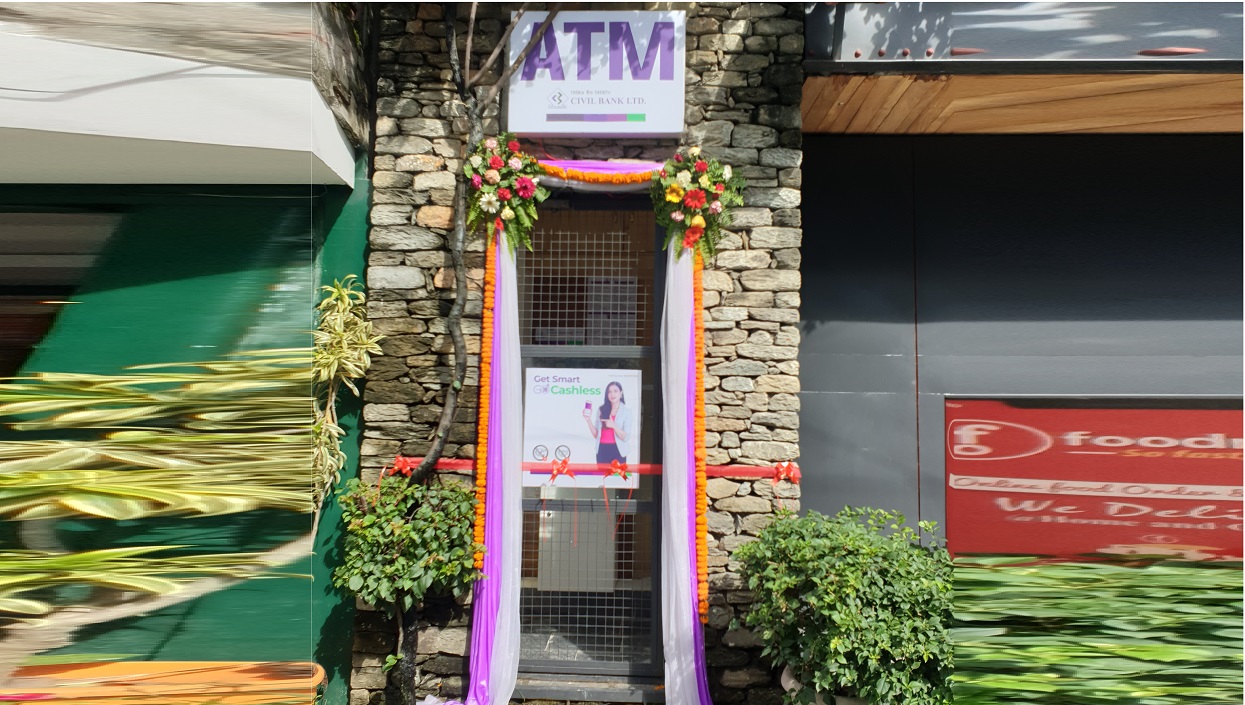 Civil Bank’s 99th ATM at Lakeside, Pokhara