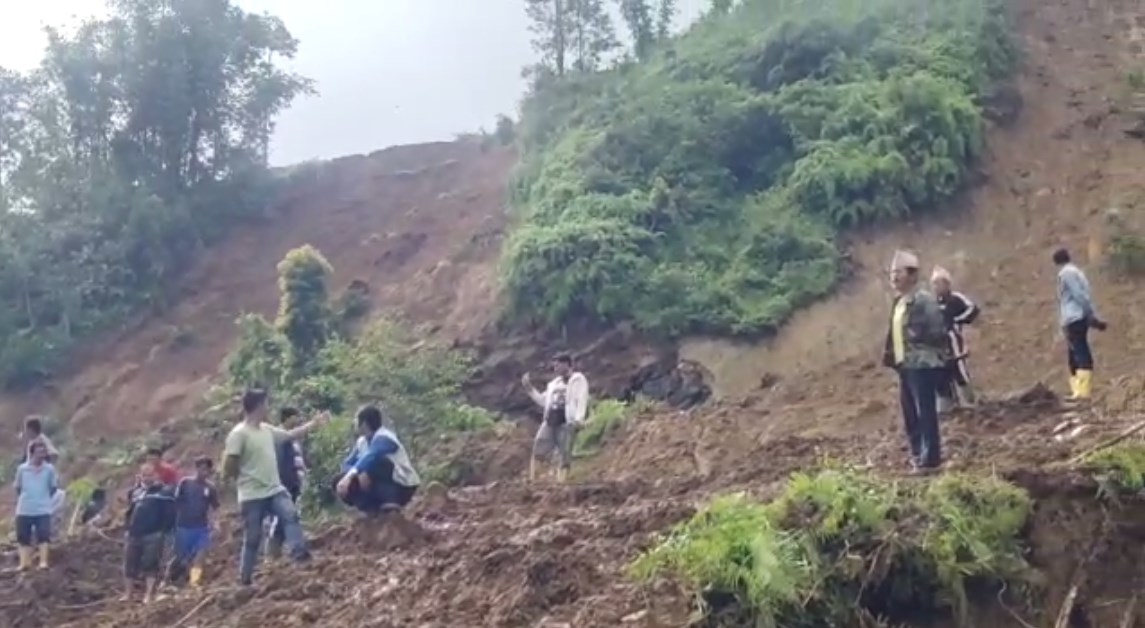 Three killed, one rescued in landslide in Panchthar