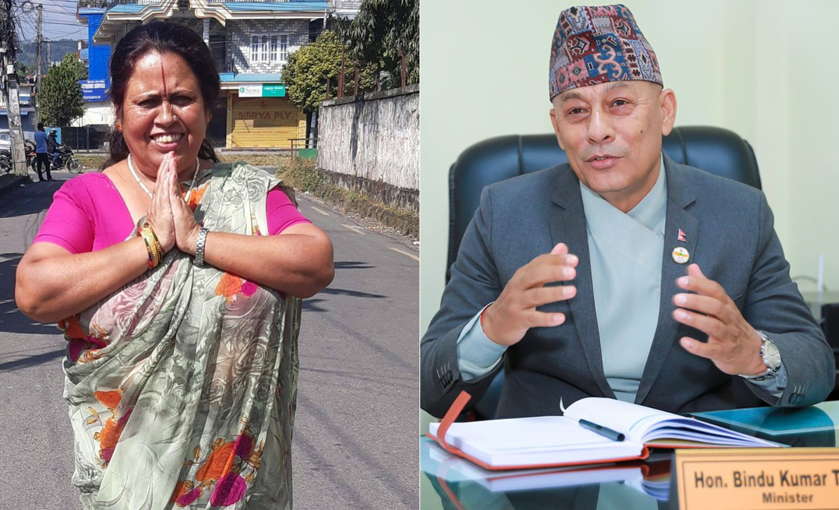 Demanding action against NC leaders including Minister Thapa for interfering in local elections