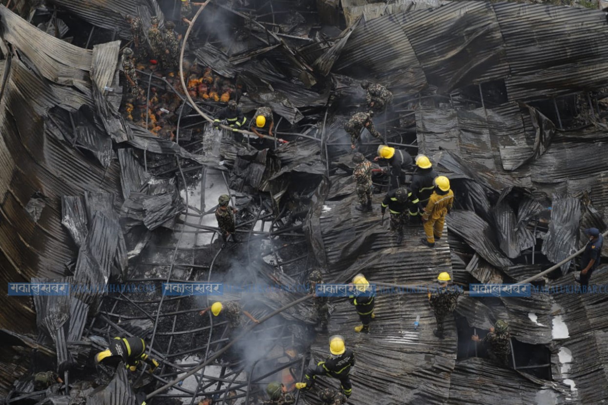 In Pics: Property worth more than 4 billion destroyed in a fire at ‘One World Footwear’