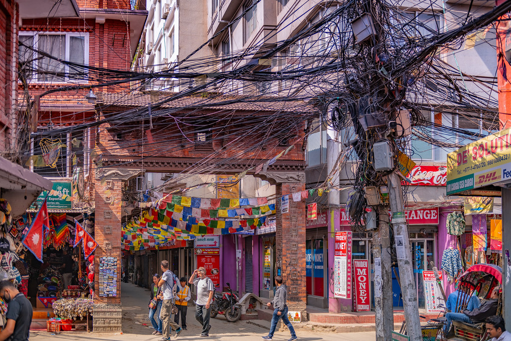 Unorganised cables in Thamel to be removed