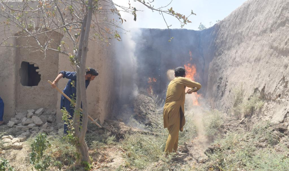 Fire displaces 800 families in Afghanistan’s Jawzjan province