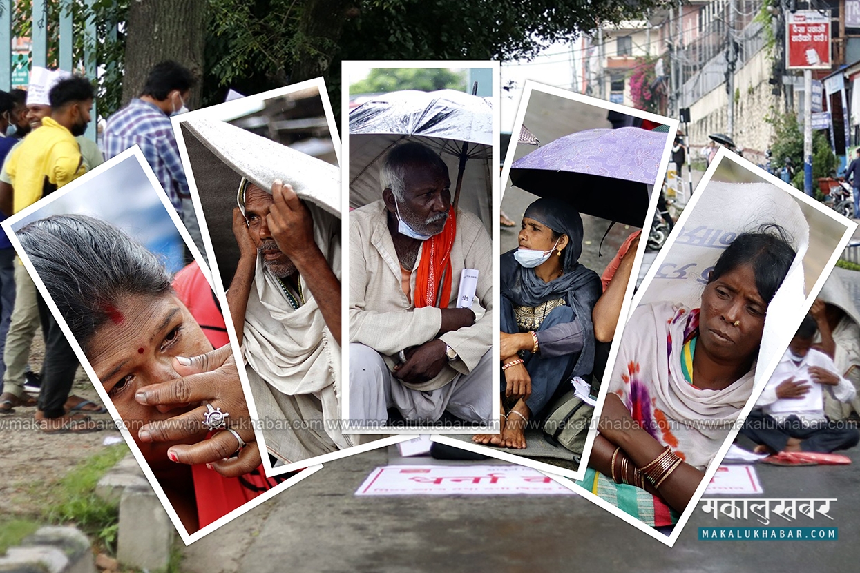 In Pics: Meter interest victims protested even in rain