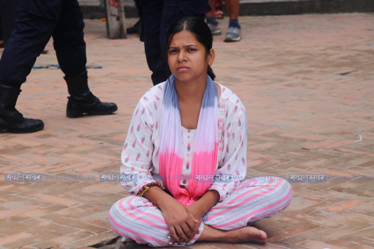 Niharika, who had been arrested in Singha Durbar, taken to Basantapur by police