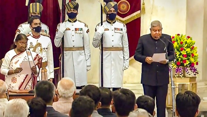 Jagdeep Dhankhar takes oath as India’s 14th Vice-President
