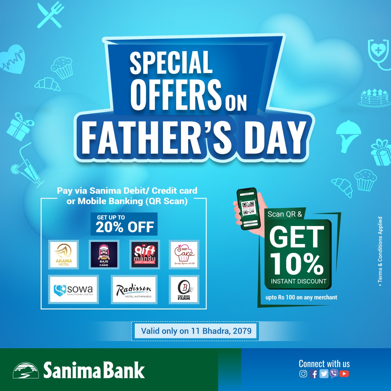 Sanima Bank’s special discount offers on Father’s Day